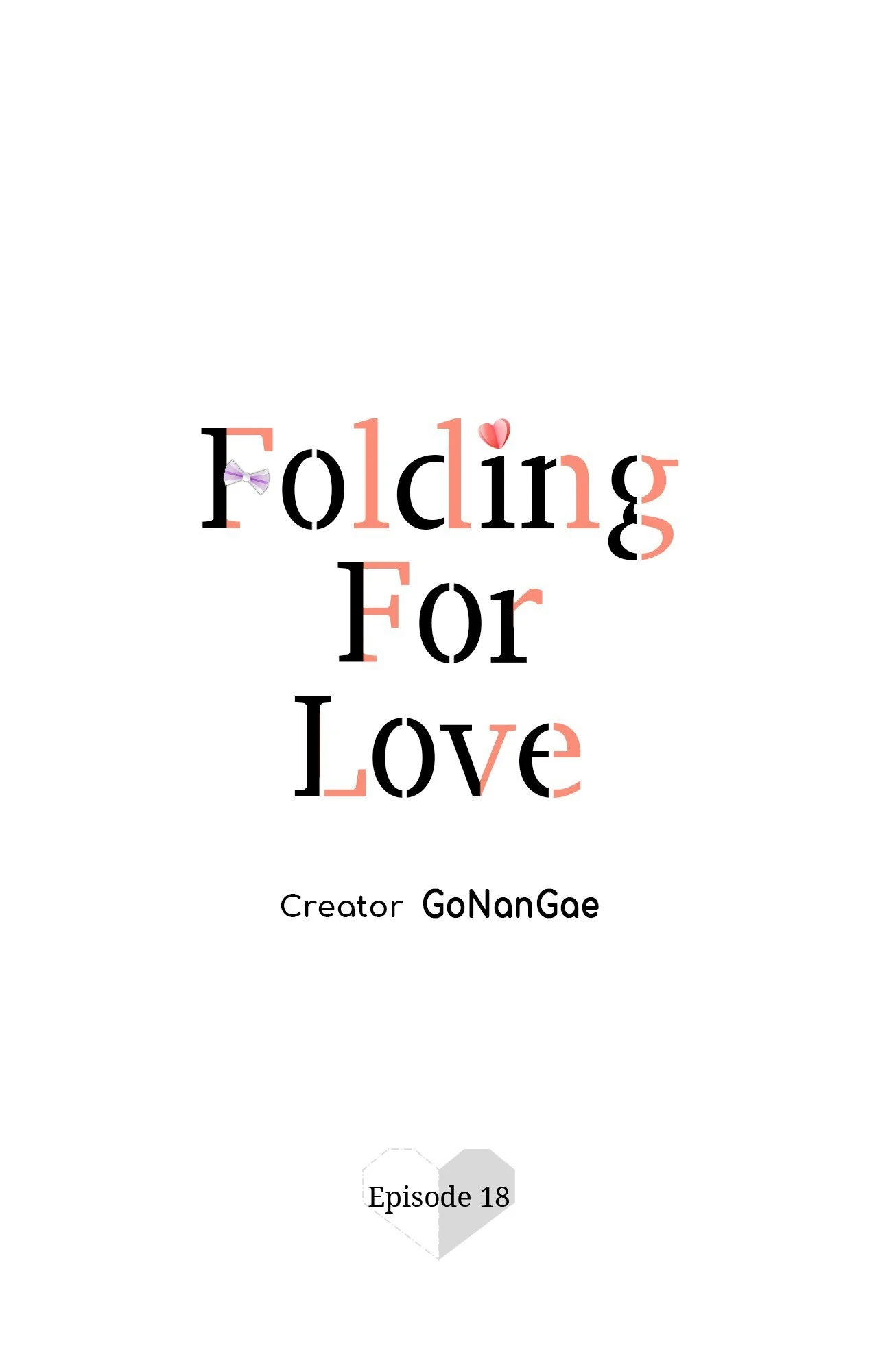 Folding For Love Chapter 18 - page 1