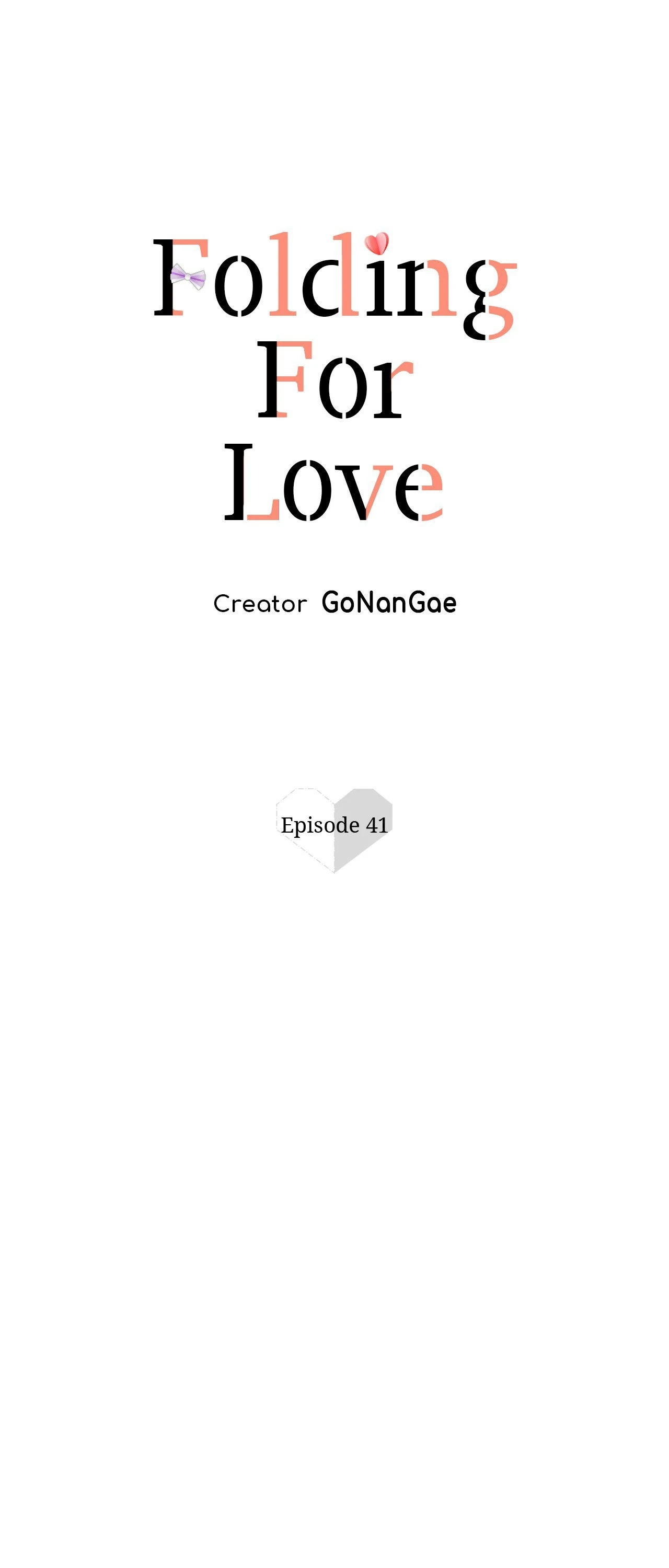 Folding For Love Chapter 41 - page 1