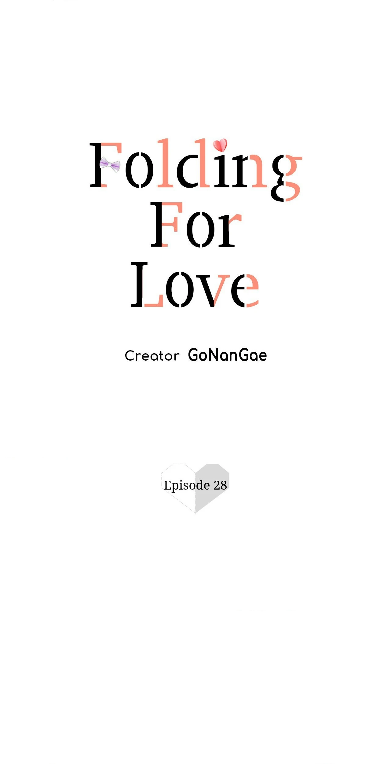 Folding For Love Chapter 28 - page 1