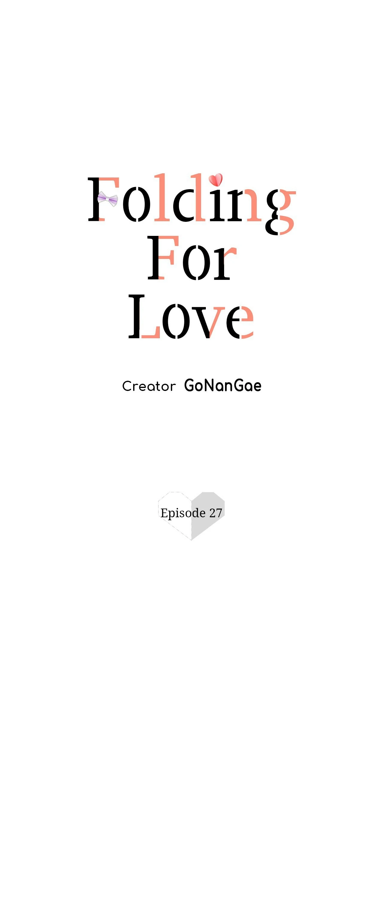 Folding For Love Chapter 27 - page 1