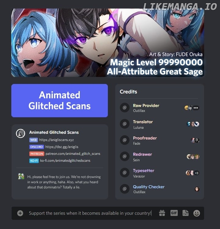 Magic Level 99990000 All-Attribute Great Sage Chapter 82 - page 1