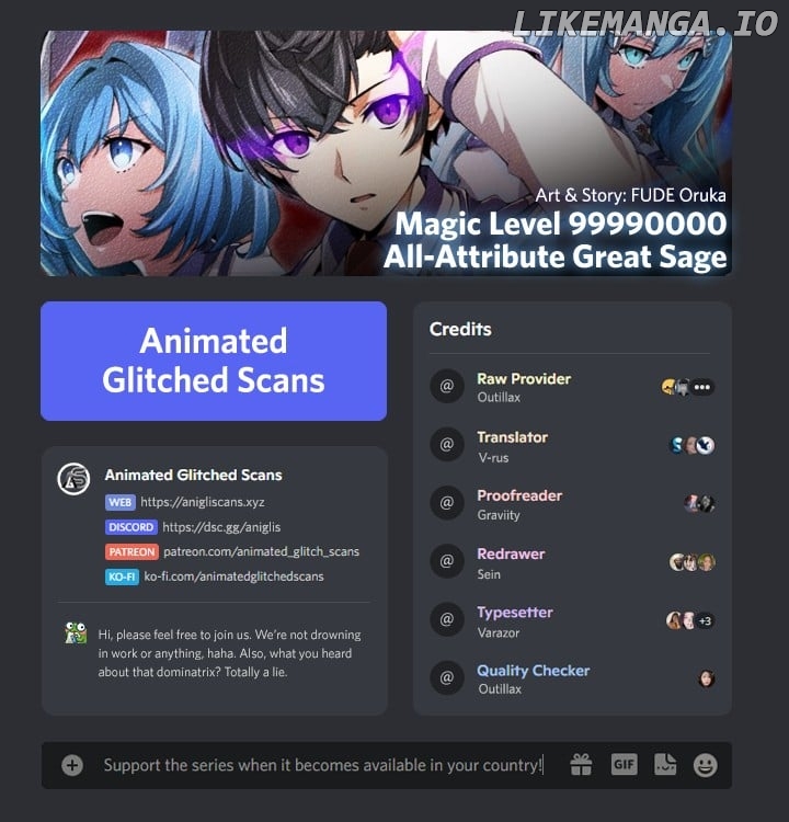 Magic Level 99990000 All-Attribute Great Sage Chapter 67 - page 1