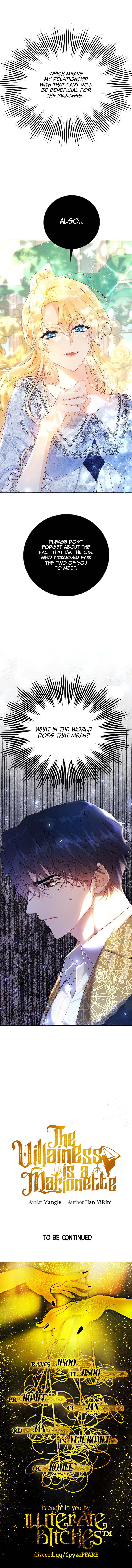 The Villainess is a Marionette Chapter 5 - page 8