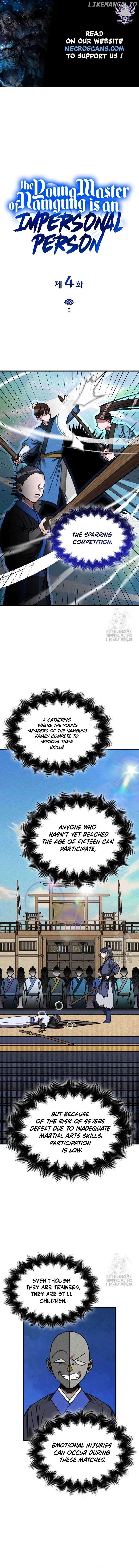 The Young Master of Namgung Is an Impersonal Person Chapter 4 - page 1