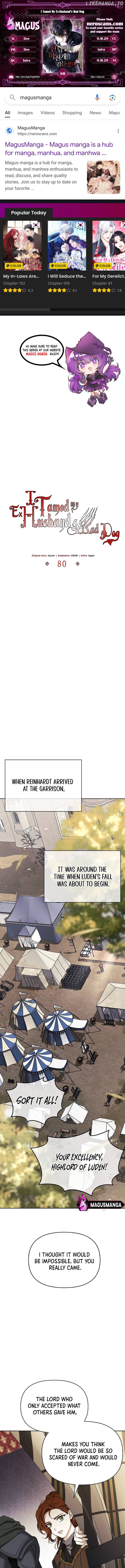 I Tamed My Ex-Husband’s Mad Dog Chapter 80 - page 1