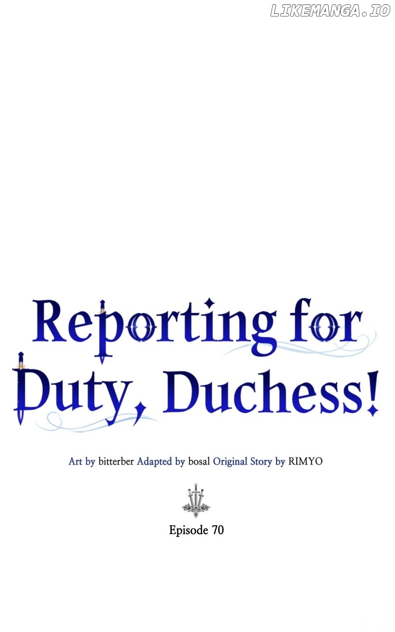 Reporting for Duty, Duchess! Chapter 70 - page 1