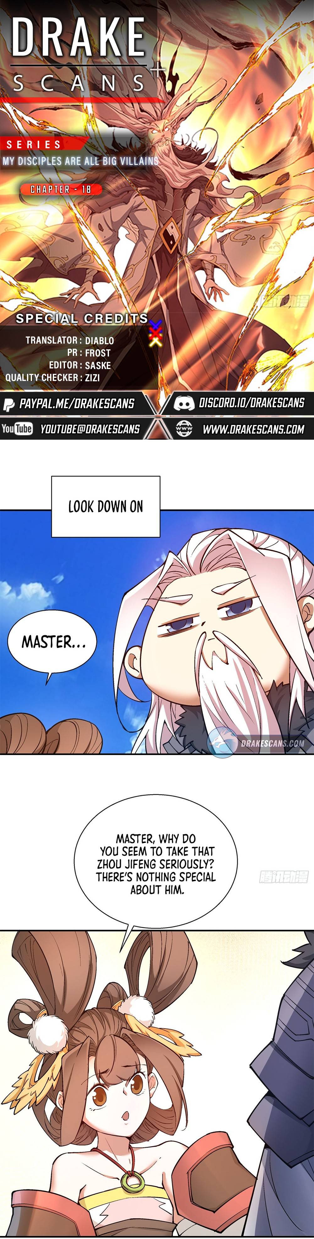My Disciples Are All Big Villains Chapter 18 - page 1