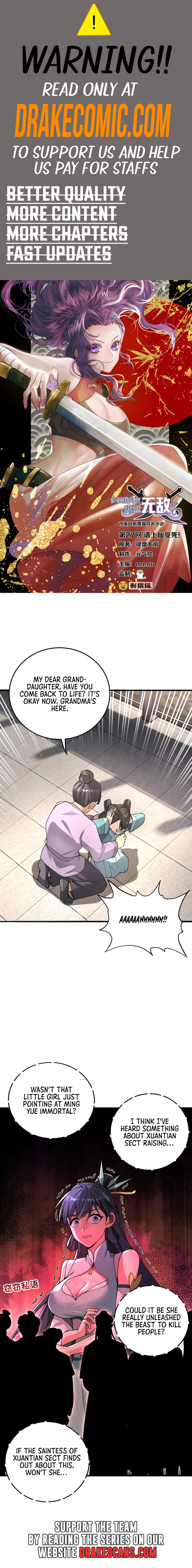 The more I die, the more invincible I become Chapter 27 - page 1