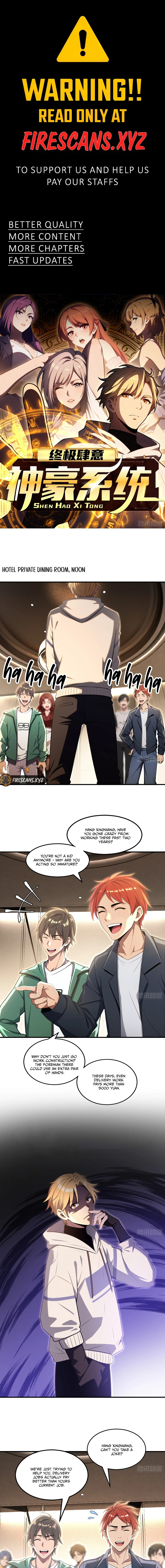 The Ultimate Wantless Godly Rich System Chapter 32 - page 1