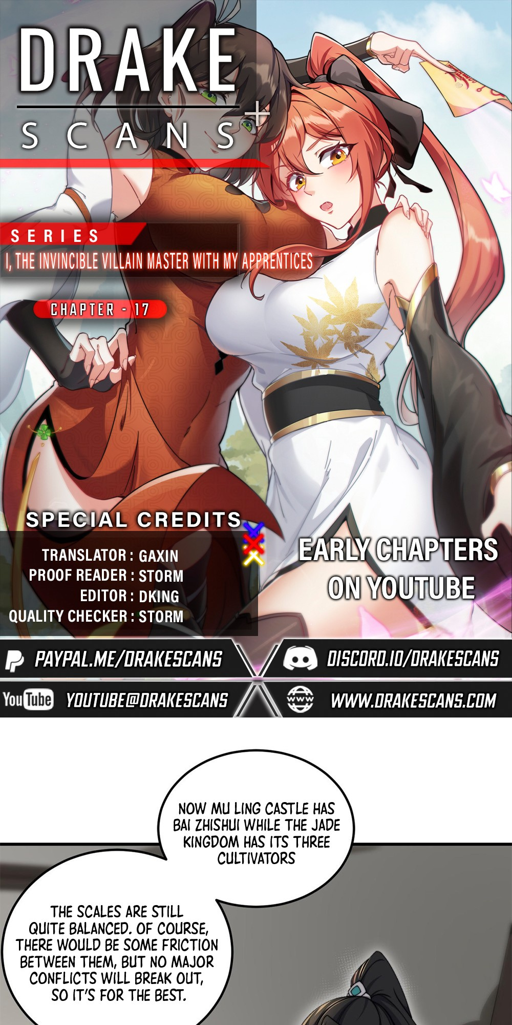 I, The Invincible Villain Master With My Apprentices chapter 17 - page 1