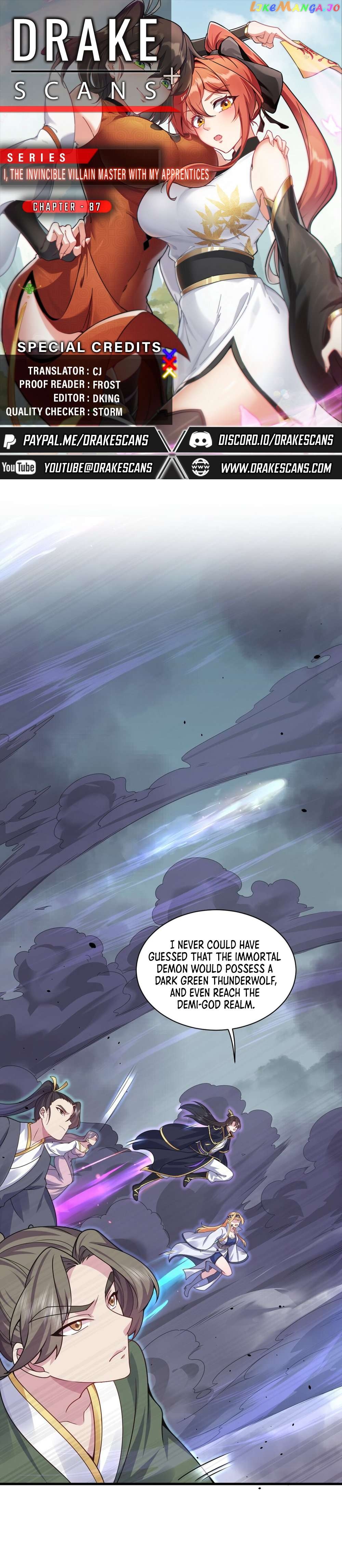 I, The Invincible Villain Master With My Apprentices Chapter 87 - page 1