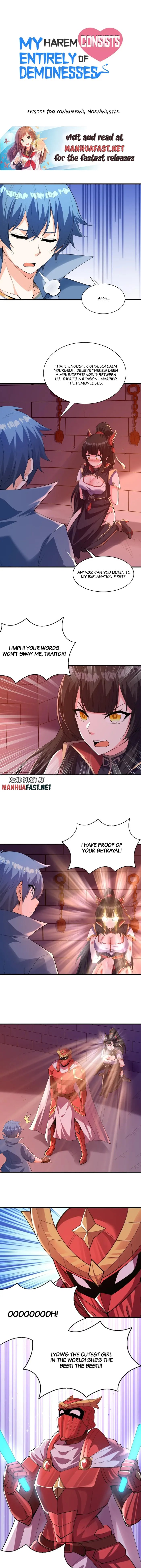 My Harem Is Entirely Female Demon Villains Chapter 100 - page 1