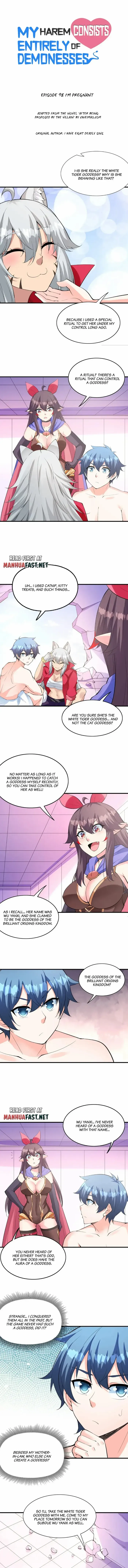 My Harem Is Entirely Female Demon Villains Chapter 98 - page 1