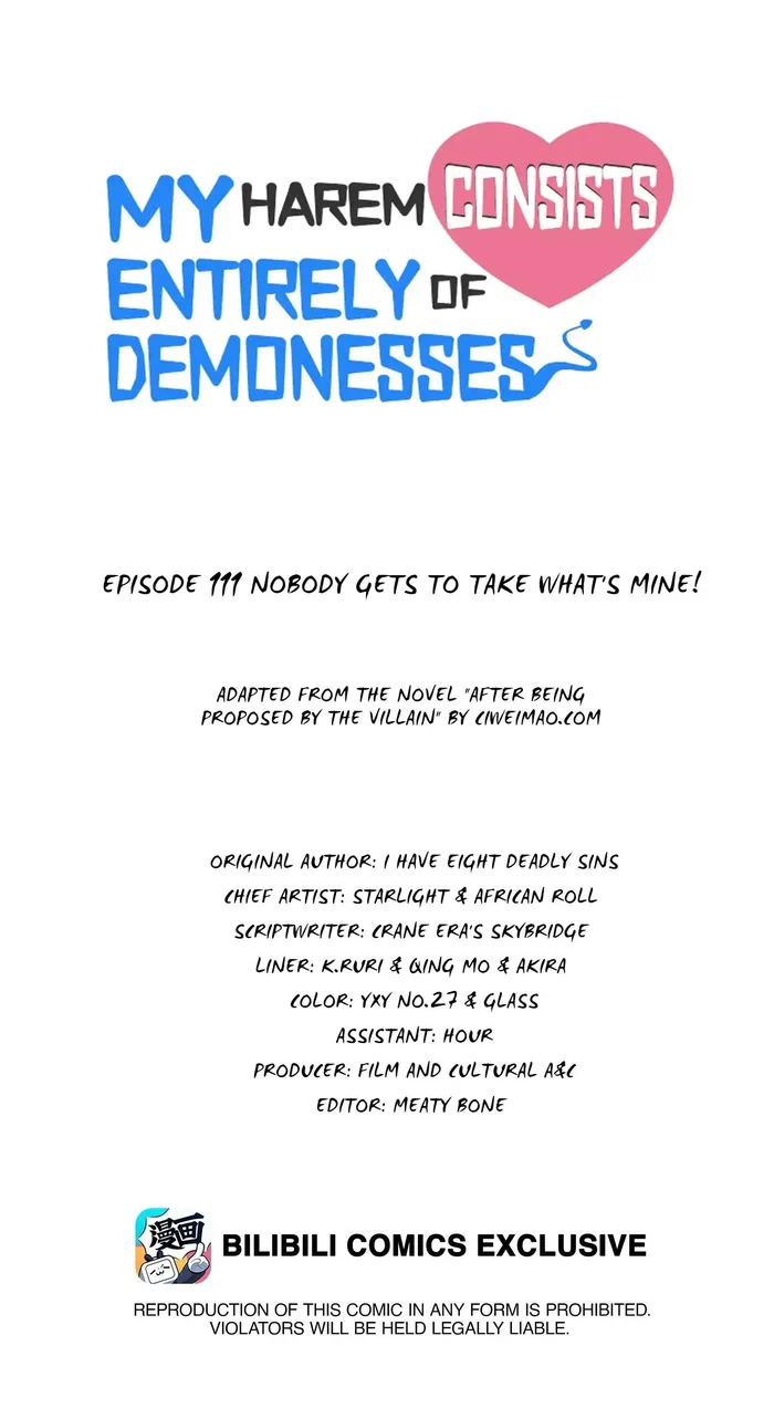My Harem Is Entirely Female Demon Villains Chapter 111 - page 1