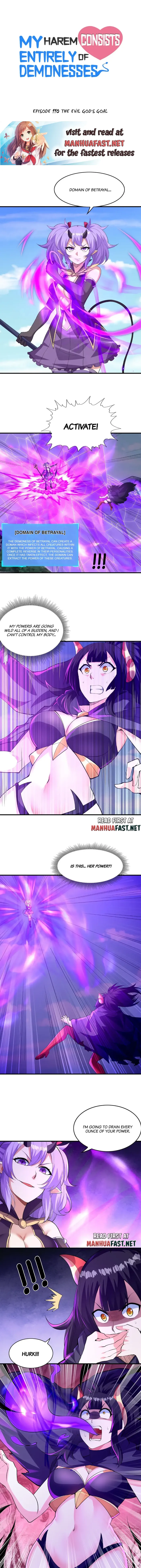My Harem Is Entirely Female Demon Villains Chapter 110 - page 1