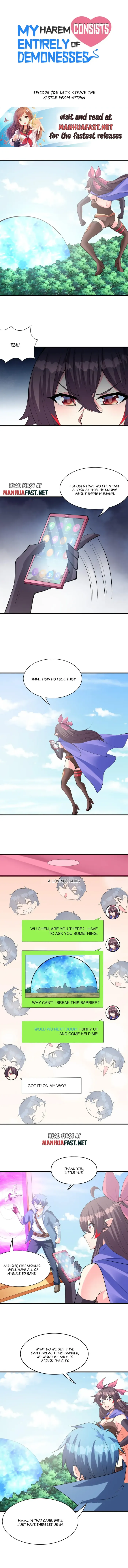 My Harem Is Entirely Female Demon Villains Chapter 105 - page 1
