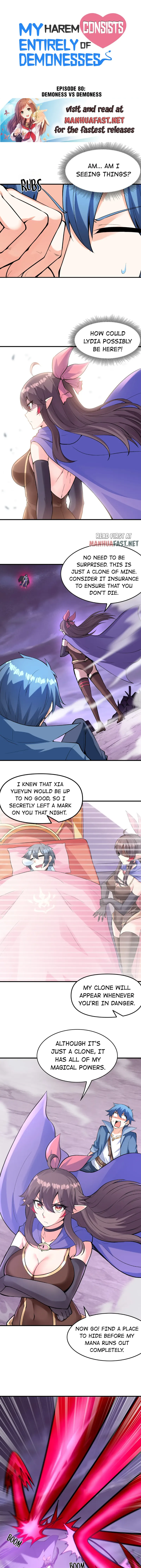 My Harem Is Entirely Female Demon Villains Chapter 80 - page 1