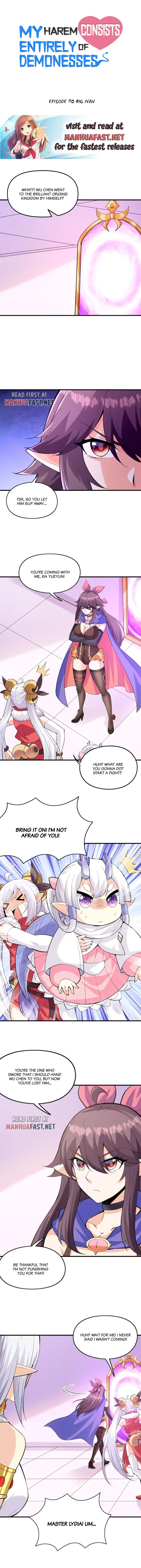 My Harem Is Entirely Female Demon Villains Chapter 90 - page 1