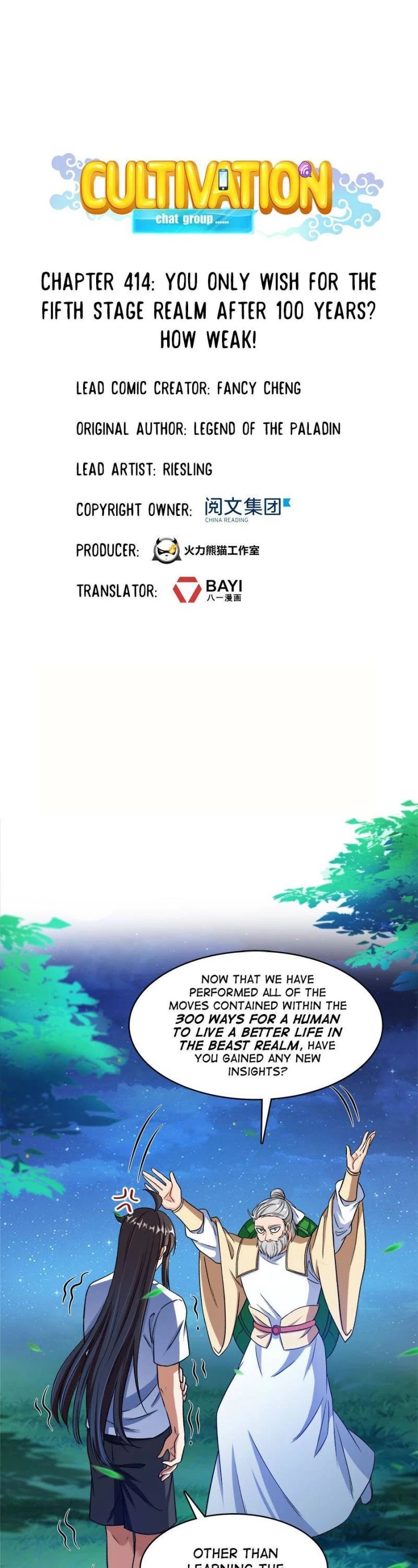 Cultivation Chat Group chapter 414 - page 1