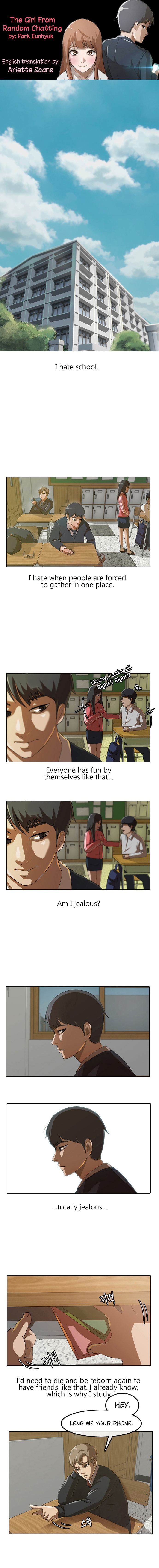 The Girl from Random Chatting chapter 1 - page 1